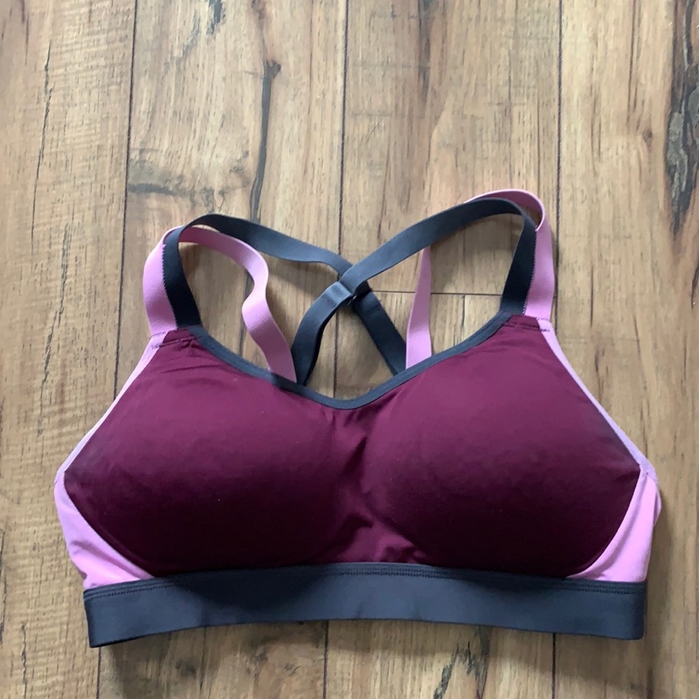 Power Shape Purple Padded Sports Bra Size M